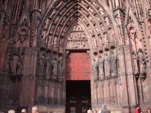 Side entrance to Strasbourg Cathedral