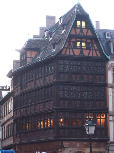Cool old building in strasbourg cathedral square