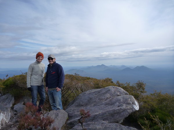Whitney and I on top of Bluff Knoll
