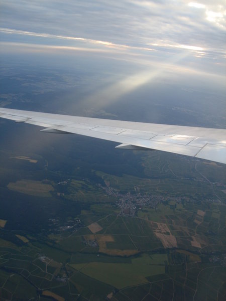 Flying over Germany