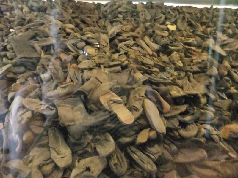 Small section of the room of shoes