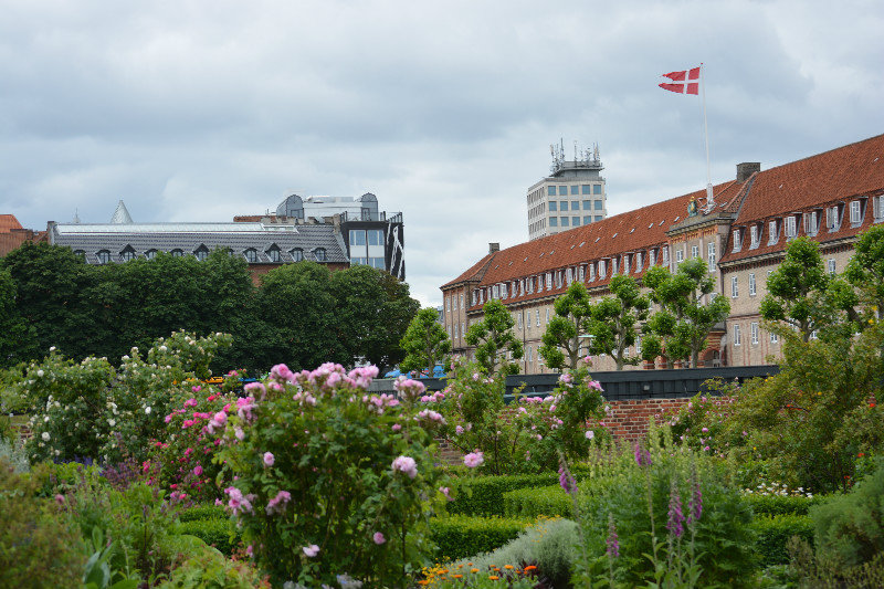View into town from Rosenborg