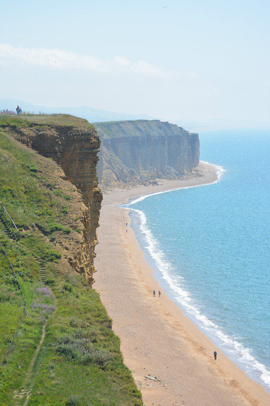 View from above the cliffs