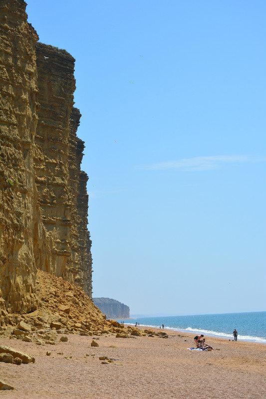 And from below the cliffs