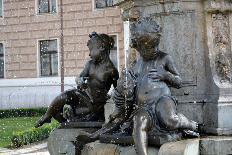 Fountain in front of Slovak Opera House