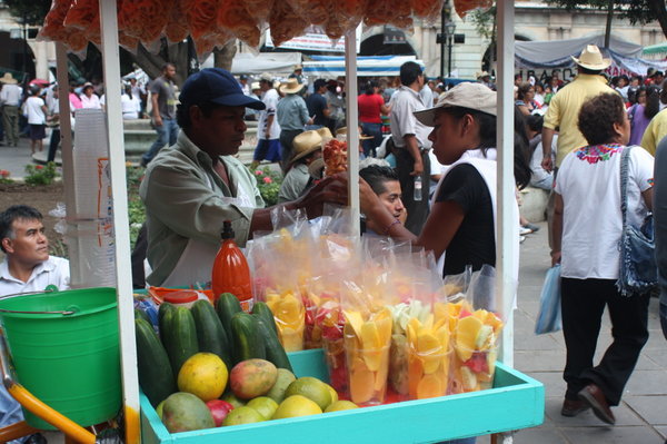 Vendor in the Zocolo