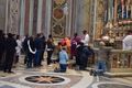 Mass inside St. Peter's Basilica
