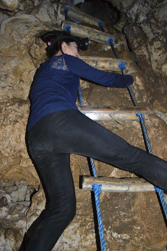 ladder in the cave