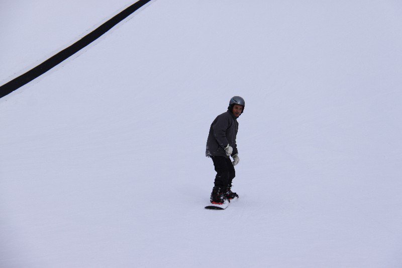 me snowboarding