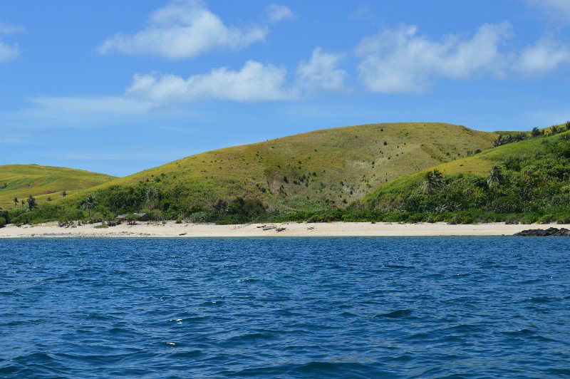 view from the boat in Calaguas