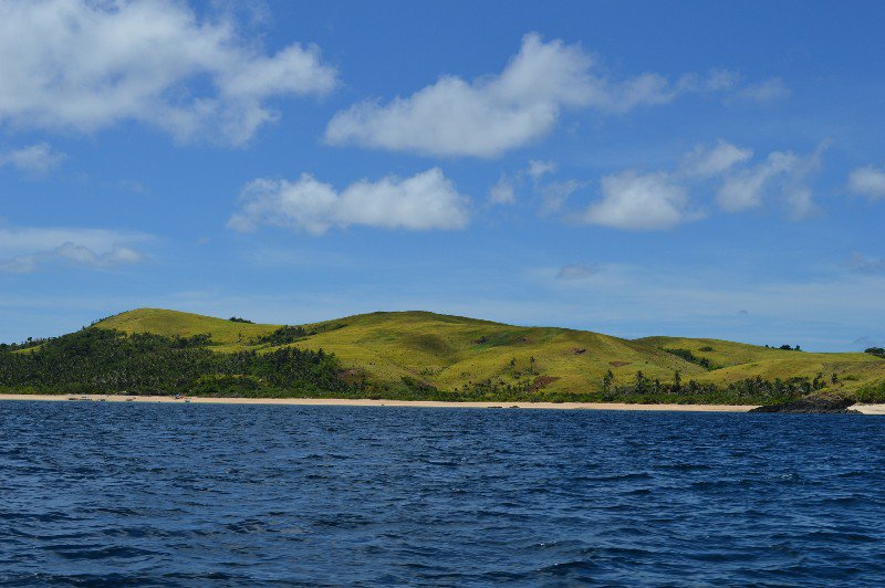 view from the boat in Calaguas