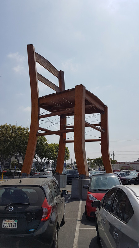 Giant chair in downtown LA