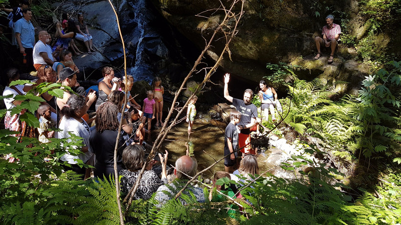 I witnessed a Christian baptism while hiking in hope
