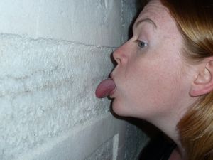 Salt Flats Tour, Day 3, Tina licking salt hostel wall