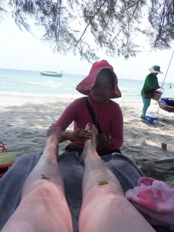 Aloe Vera Foot Massage