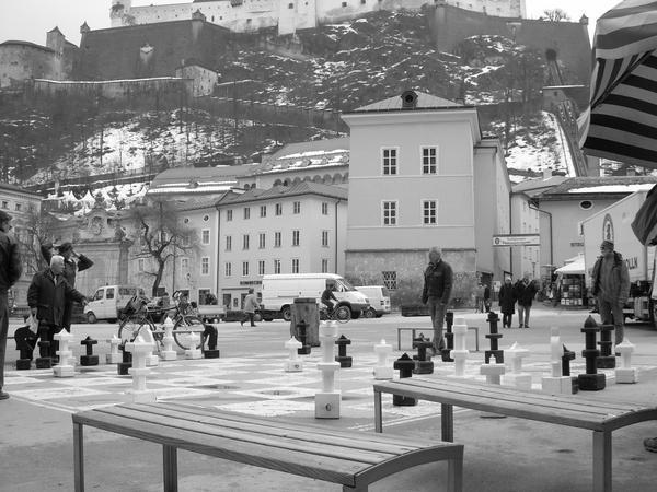 Chess Players Near the Fortress, Salzburg