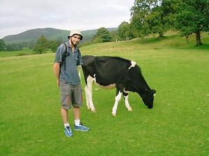 Ben and a cow