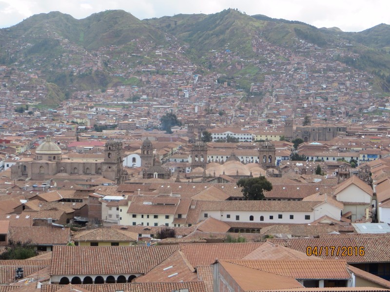 View of Cusco from the Best View Pub