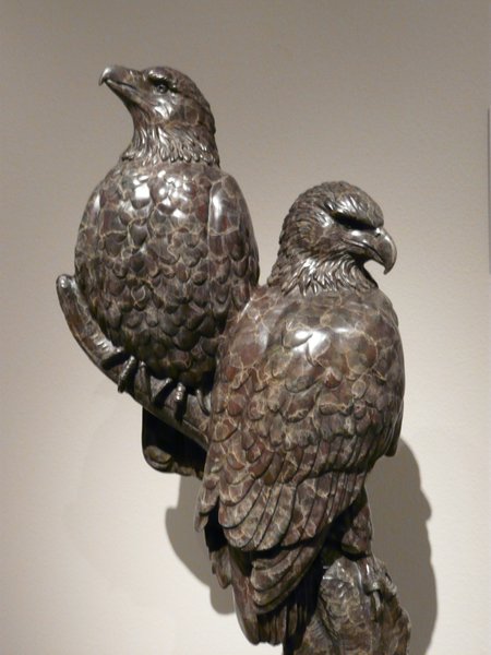 Two Bronze Birds