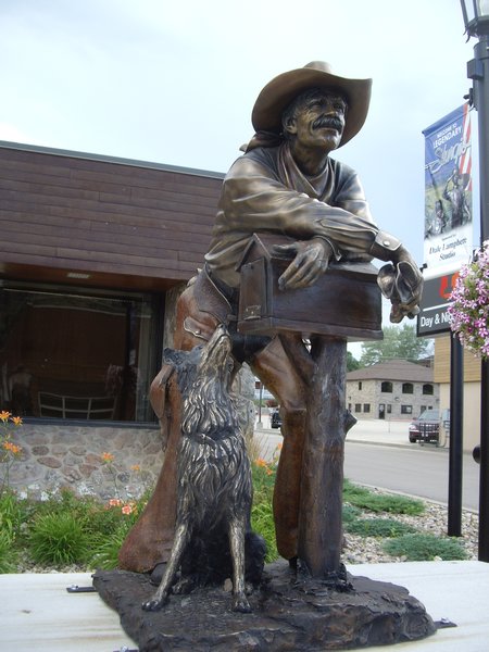Cowboy sculpture