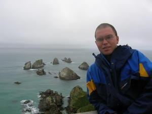 James at Nugget Point in the Catlins