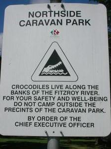 At the croc campsite!!