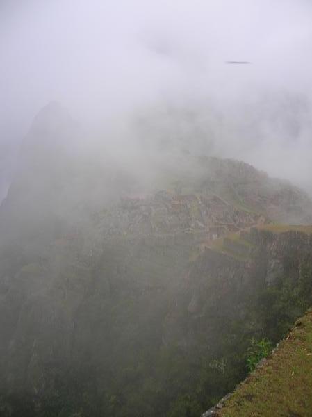 Machu Picchu when we arrived