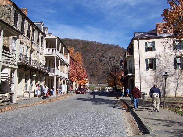 Harpers Ferry, the street along the river.