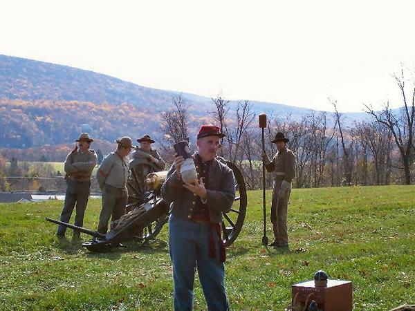 A Civil War re-enactment unit