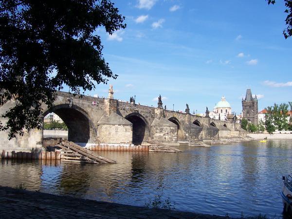 The Charles Bridge with Old Town beyond.