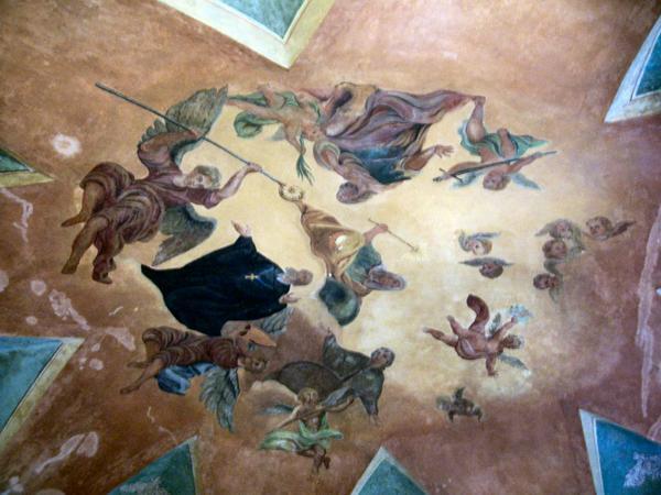 Ceiling of the springhouse
