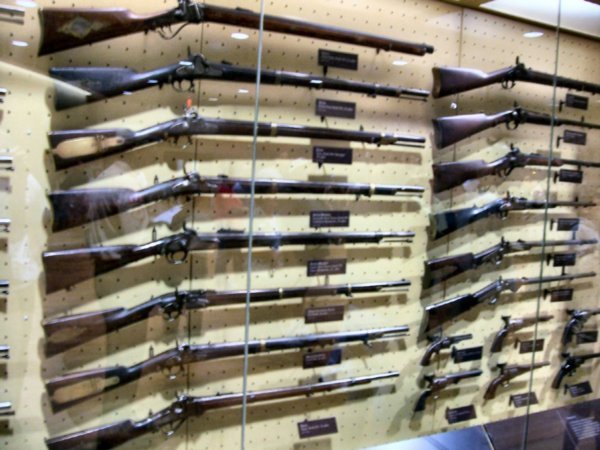 Weapons on Display.
