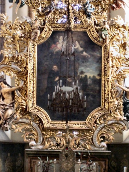 Painting on the altar