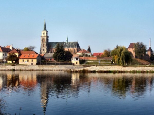 Nymburk from across the Elbe River