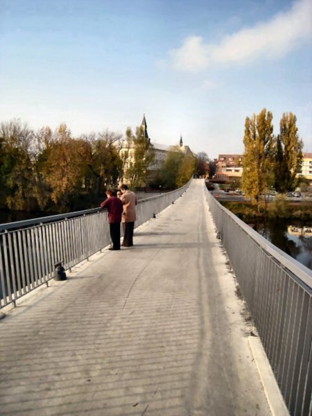 Foot bridge over the Elbe River