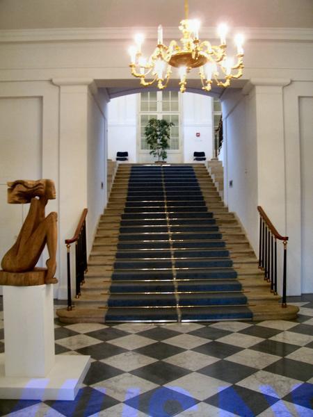 The Steps Leading to the Upper Floor Exhibits