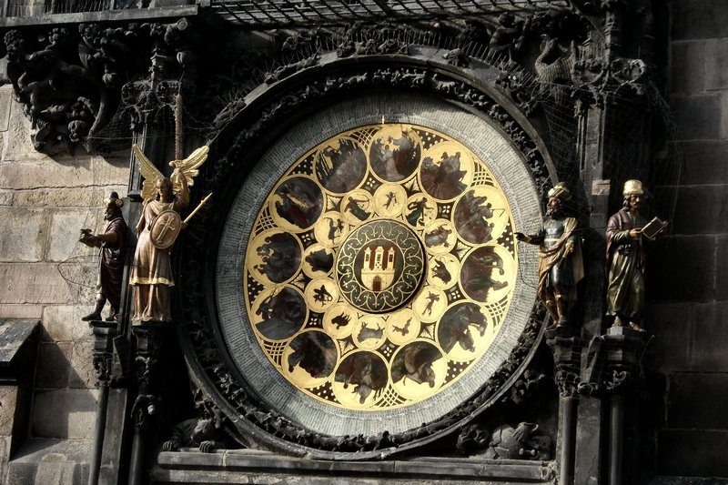 The Zodiac Below the Clock.