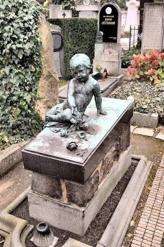 The grave of a young girl.