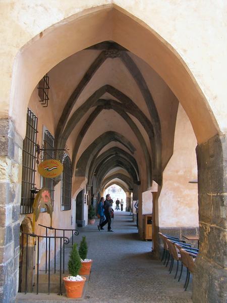 A Covered Walkway in Prague