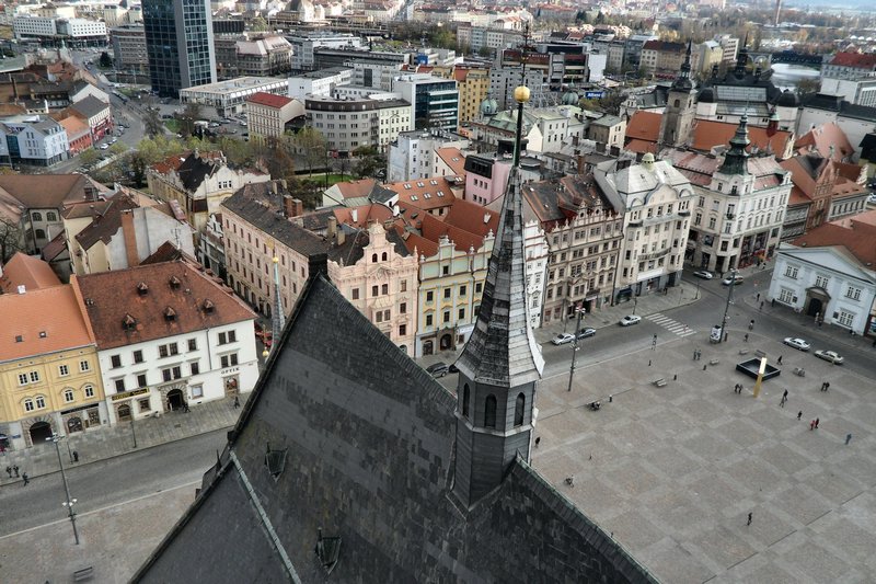 view from the top of  St. Bartholomew 