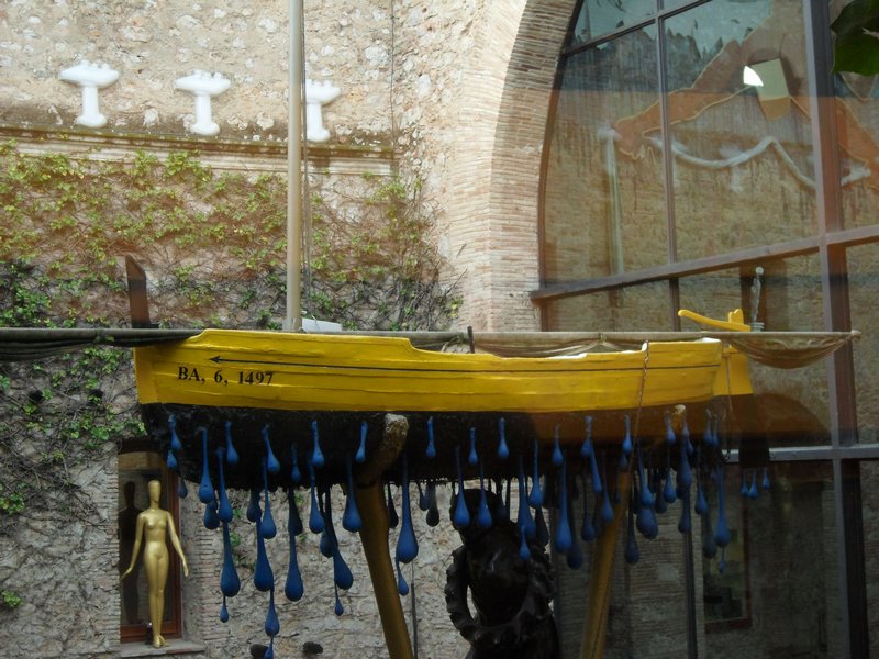 Boat in the courtyard