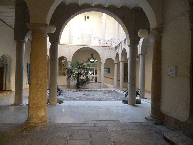 Looking to the courtyard from the entrance