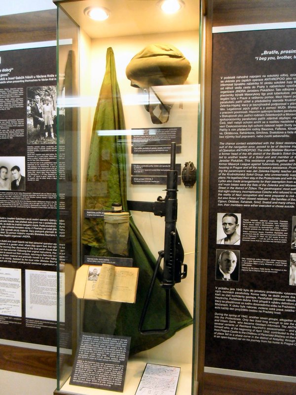Museum display cases and explanation