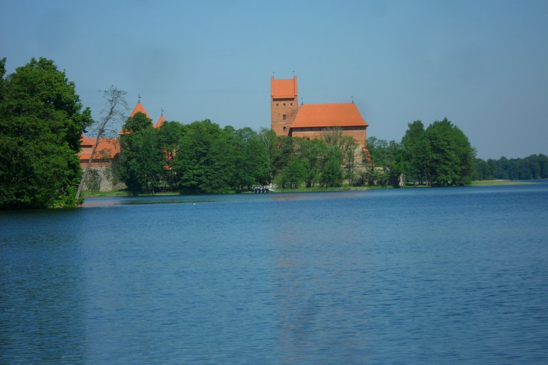 The castle from the lake shore. 