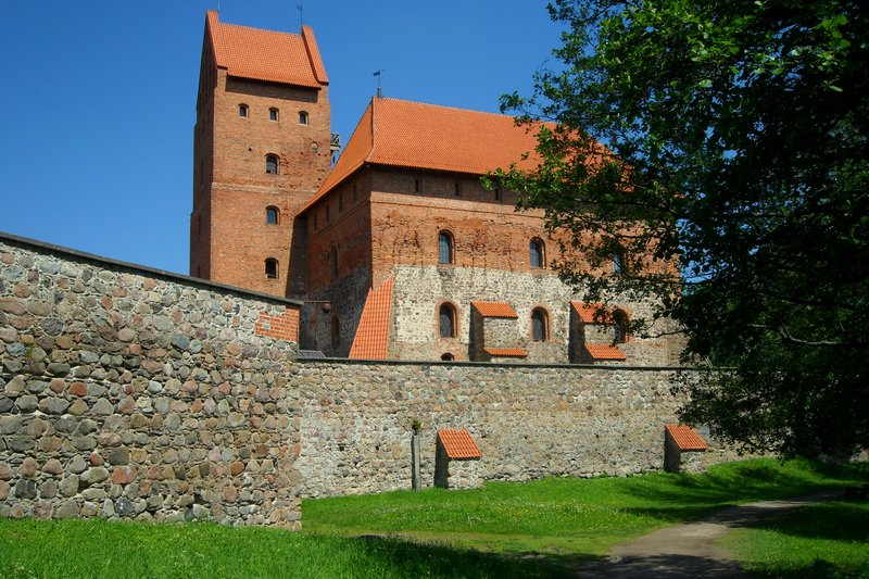 Another view of the castle from outside the walls.