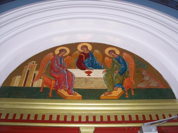 Painting of  the Trinity Icon