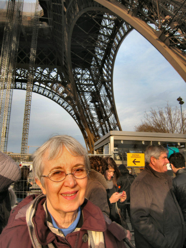 Nancy at the Eiffel Tower