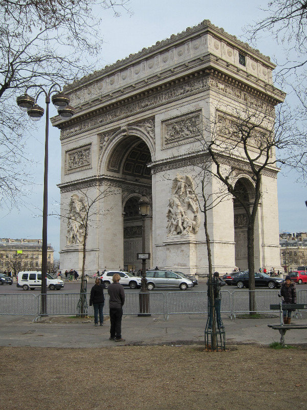 Arc de Triomphe from across the circle