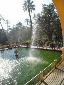 Seville Alcazar fountain waterfall IMG_7434