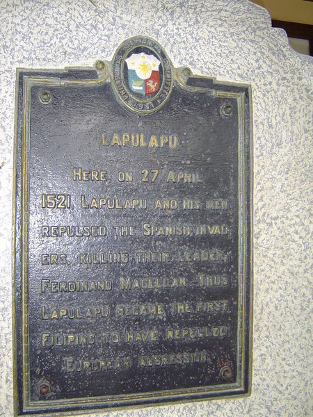 The plaque explaining what happened here